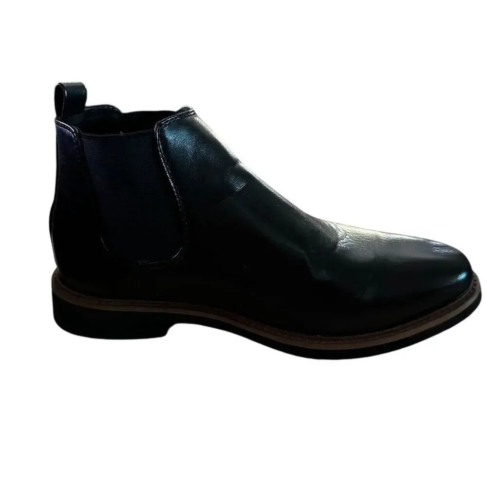 Deer‎ Stags Mens Sammy Black Chelsea Ankle Boots Size 6M - Picture 2 of 8